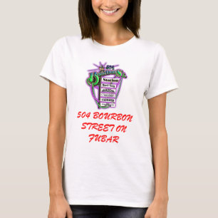504LOGO, 504 BOURBON STREET ON FUBAR T-Shirt