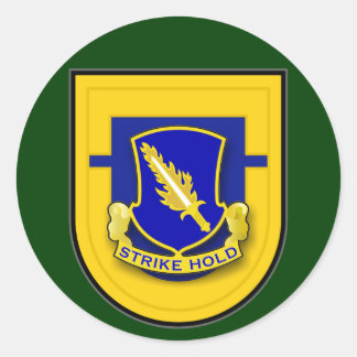 504th Infantry Regiment - 1st Battalion Flash Classic Round Sticker