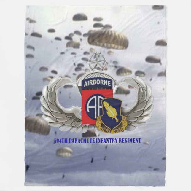 504th PIR Fleece Blanket (Front)