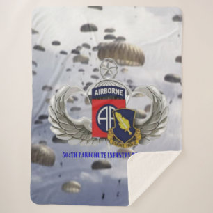 504th PIR Sherpa Blanket