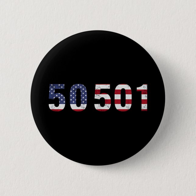 50501 Protest  6 Cm Round Badge (Front)