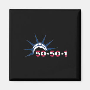 50501 Protest Movement Statue Of Liberty Against T Magnet