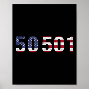50501 Protest T Resist Trump 50 Protests 50 States Poster