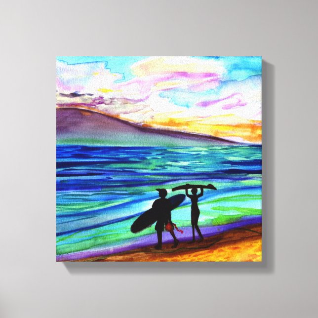 505 afternoon lahaina canvas print (Front)