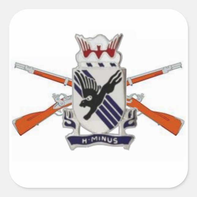 505TH INFANTRY DUI CROSSED RIFLES STICKERS (Front)