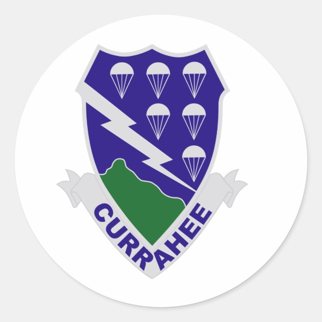 506th Infantry Regiment Classic Round Sticker (Front)