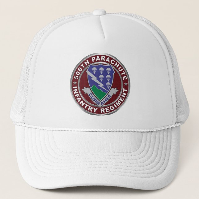 506th Parachute Infantry Regiment Trucker Hat (Front)