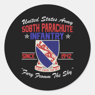 508Th Parachute Infantry Regit Classic Round Sticker