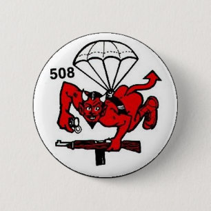 508th PIR 6 Cm Round Badge