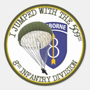 509th Airborne [8th ID] Classic Round Sticker
