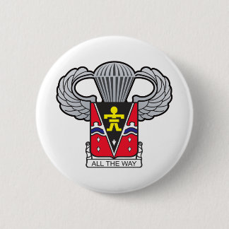 509th Airborne with Airborne Wings 2 6 Cm Round Badge