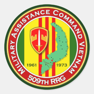 509th RRG 3 - ASA Vietnam Classic Round Sticker