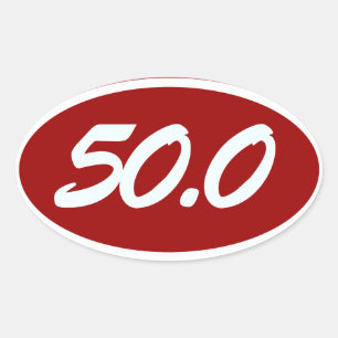 50.0 OVAL STICKER