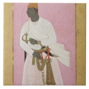 50.14/8 Portrait of Malik Amber, inscribed in Deva Tile