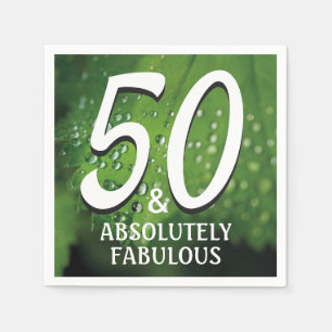 50 Absolutely Fabulous Green Party Napkins