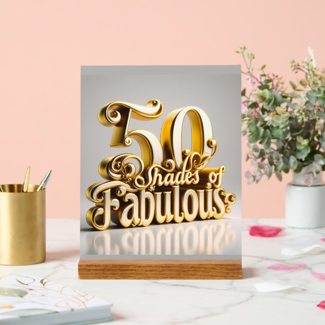 50 ACRYLIC SIGN (Wedding)