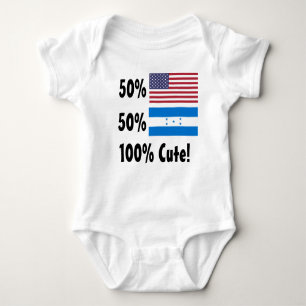 50% American 50% Honduran 100% Cute Baby Bodysuit