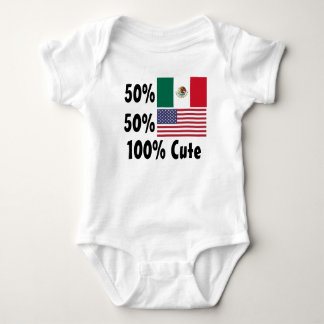 50% American 50% Mexican 100% Cute Baby Bodysuit