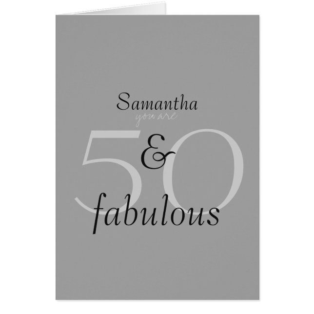 50 and Fabulous (Front)