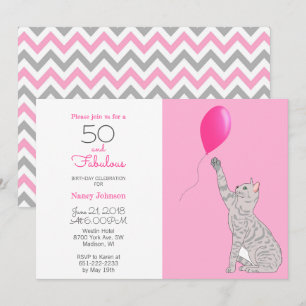 50 And Fabulous 50th Birthday Invitation