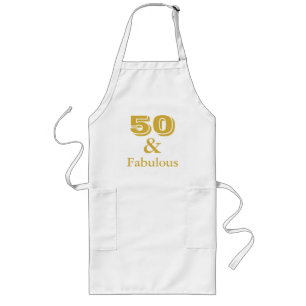 50 and Fabulous 50th Birthday Party Apron