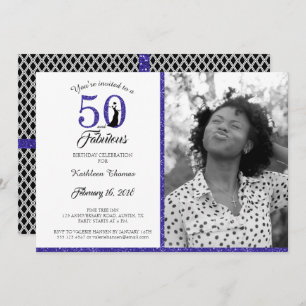 50 and Fabulous 50th Birthday Party Invitation