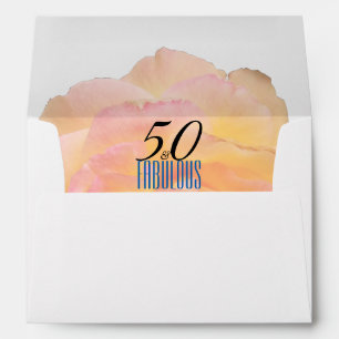 50 and Fabulous 50th Birthday Party Matching Envelope
