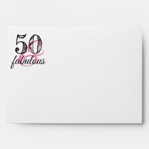 50 and fabulous 50th Custom Envelope