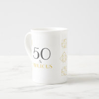 50 and Fabulous Birthday Art Deco style gift