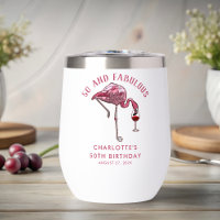 50 and Fabulous Birthday Flamingo Novelty Swag