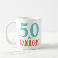50 and fabulous birthday gift