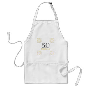 50 and Fabulous Birthday Party Art Deco Standard Apron