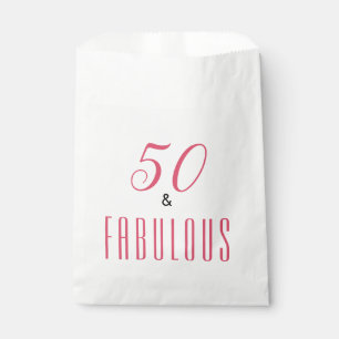 50 And Fabulous Birthday Party Favour Bag