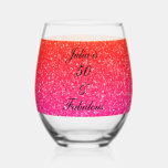 50 And Fabulous Birthday Pink Glitter Gift Favour<br><div class="desc">Designed with pretty,  girly and beautiful pink glittery background and personalised text template for name which you can edit,  this is perfect for the 50th birthday celebrations!</div>