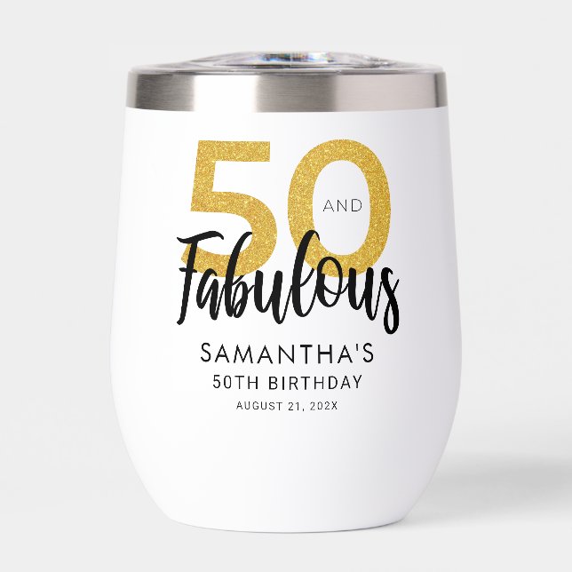 50 and Fabulous Birthday Script Party Custom (Front)