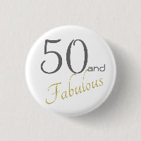 50 and Fabulous Female Gold birthday