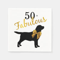 50 and Fabulous - Gold Black Labrador - Cute Dog