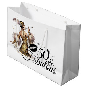 50 And Fabulous  Large Gift Bag