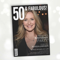 50 and Fabulous Magazine Cover 50th Birthday