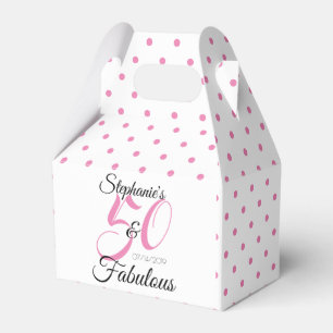 50 and Fabulous Personalised Birthday Party Favour Box