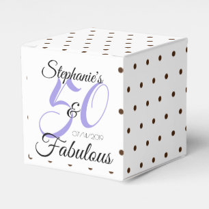 50 and Fabulous Personalised Birthday Party Favour Box