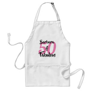 50 and Fabulous Personalised Birthday Party Standard Apron