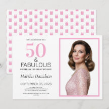 50 and Fabulous Pink 50th Birthday