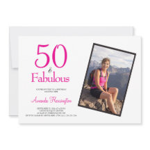 50 and Fabulous Pink 50th Birthday Party