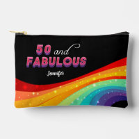 50 and Fabulous Rainbow Sparkle 50th Birthday