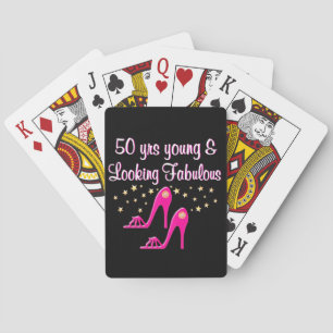 50 AND FABULOUS SHOE QUEEN PLAYING CARDS
