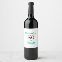 50 and Fabulous Turquoise Birthday Party