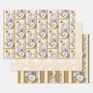 50 and Fabulous Wildflower Birthday Gift Wrap