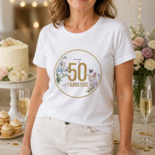 50 and Fabulous Wildflower Tri-Blend Shirt