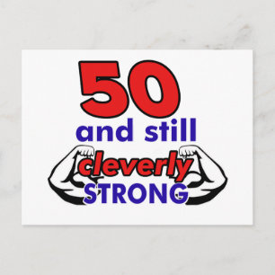50 and still cleverly strong postcard
